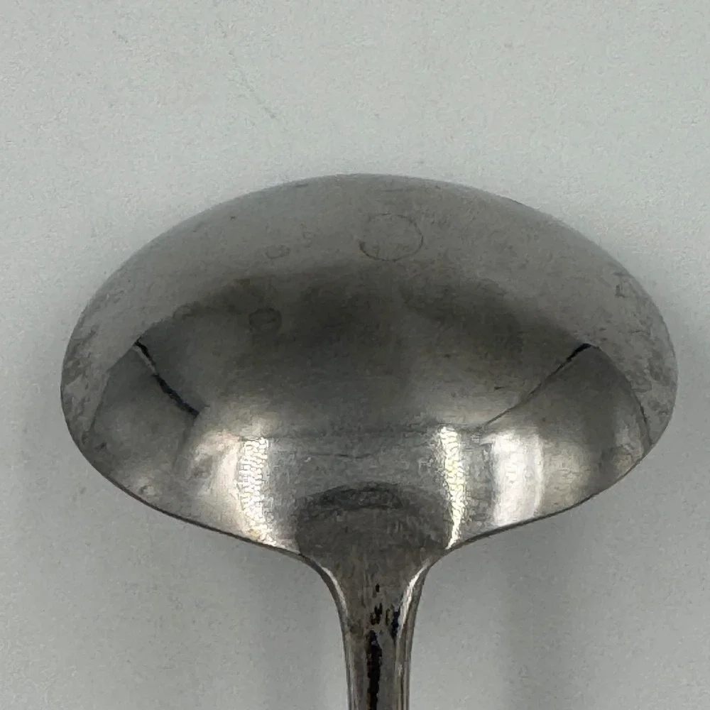 National Stainless Nancy Gravy Ladle Japan Floral Scroll‎ Pattern Sauce Spoon